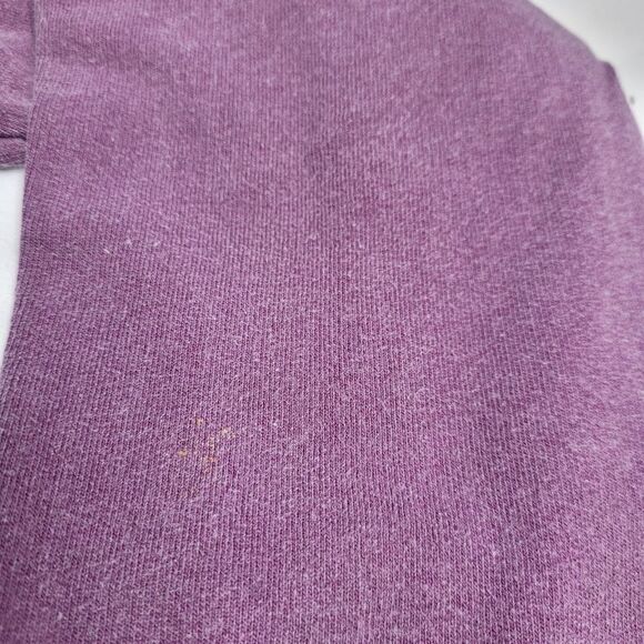 VINTAGE 90s top faded maroon long sleeve boxy hook and eye M - Picture 8 of 10